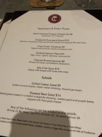 Cork And Table menu