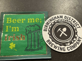 Birmingham District Brewing Company menu