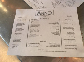 Annex Cocktail Lounge menu