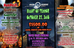 Ironhorse Casino menu