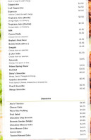 Daisy's Grill menu