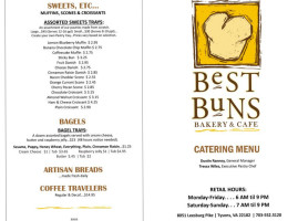 Best Buns Bakery And Cafe menu