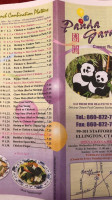 Panda Garden menu