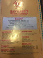 Santiago's Mexican Restaurant menu