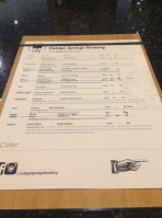 Oaklyn Springs Brewery menu