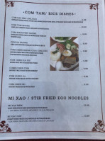 Hai Ky Pho Ga menu
