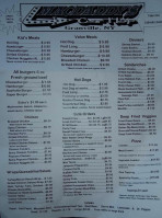 Macdaddy's Car Hop Diner menu
