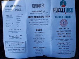 Rocket Taco menu