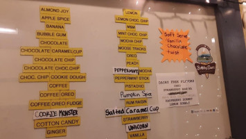 Bobby-sue's Homemade Ice Cream menu