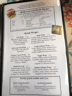 Krain Corner menu