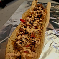 Saber's Cheesesteaks food