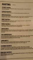 Martini's Seafood House menu