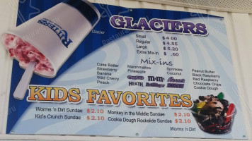 Ritter's Frozen Custard menu