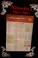 Nando's Peri-peri menu