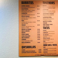 Marcelina's Mexican Food menu