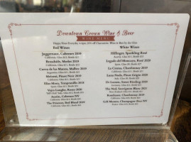 Downtown Crown Wine And Beer menu