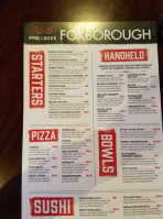 Howl Splitsville Topgolf Foxborough menu