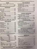 Barbara's Maplehaven menu