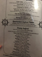 Quarterdeck menu