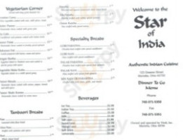 Star Of India food