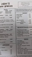 Bow's Taste Of Belize menu