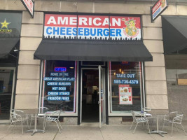 American Cheeseburger inside