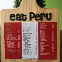 Eat Peru menu