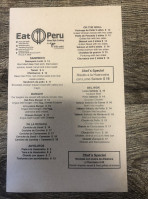 Eat Peru menu