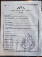 Desert Eagle Brewing Company menu
