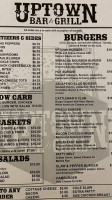 Uptown Grill menu