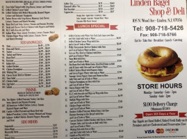 Linden Bagel Shop Deli menu