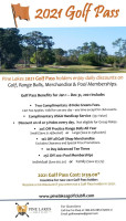 Pine Lakes Golf Club menu