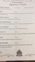 Brimont Bistro menu