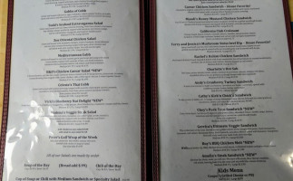 Charlotte's menu