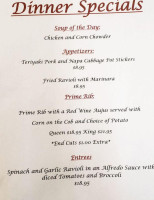 Murphy's Tavern menu