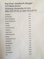 Riverport Cafe menu