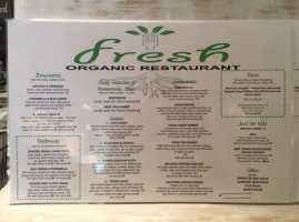 Maria's Organic Fountain menu