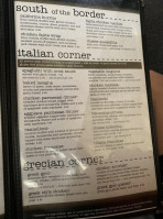 Cafe Corner menu
