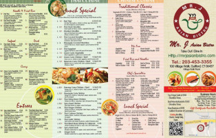 Mr. J Asian Bistro menu