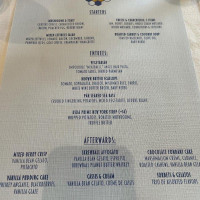 Blue Honey Bistro menu