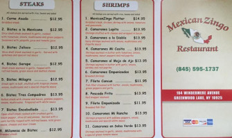 Mexicanzingo menu