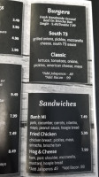 South 73 Lunchroom menu