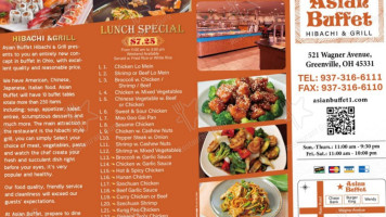 Asian Buffet Hibachi Grill food