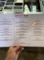 Sweet Rice menu