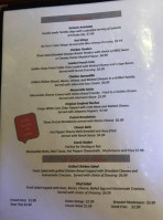 Moores Bar Restaurant menu