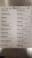 Bento's Hibachi Sushi Express menu