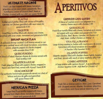 Ajuua Mexican menu