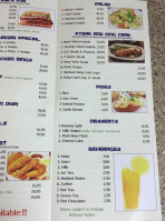 Connie's menu