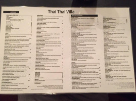 Sri Thai menu