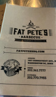 Fat Pete's Bbq food